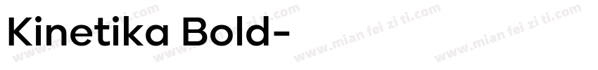 Kinetika Bold字体转换